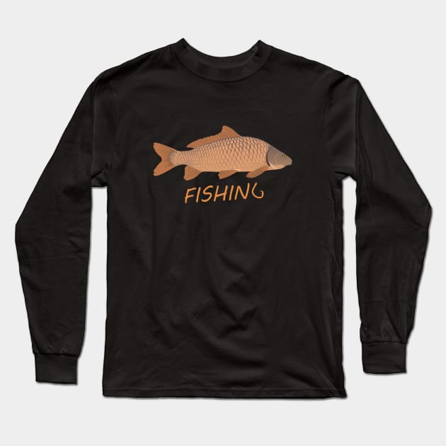 Carp Fishing Long Sleeve T-Shirt by NorseTech